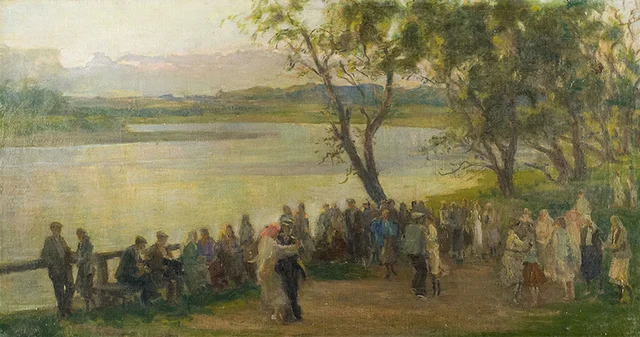 Baile a orillas del río
