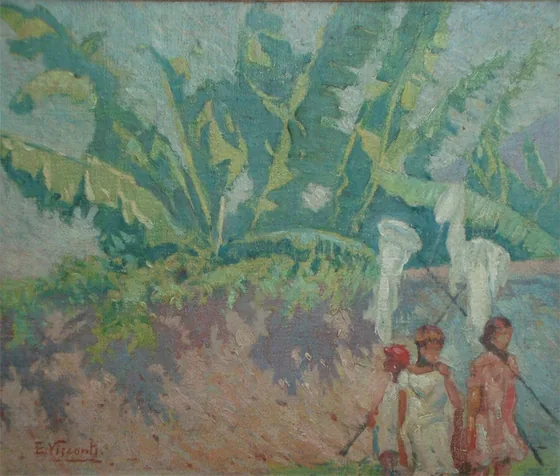Bananiers - Étude pour « Gamins de la montée »