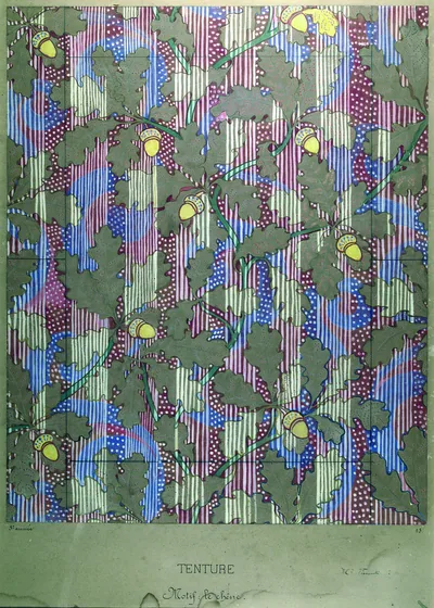 Chêne - Étude pour une impression sur tissu