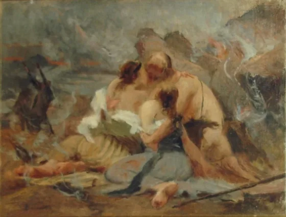 Scène biblique - Loth et ses filles