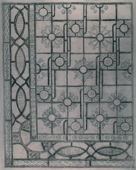 Composition géométrique - Étude pour un sol