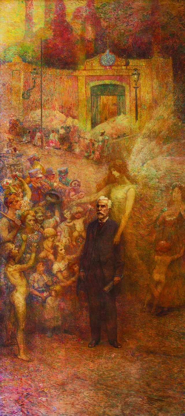 Los deberes de la ciudad (panel derecho del tríptico) - Pereira Passos