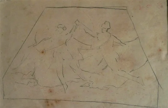 Esquisse pour « La Danse des heures » - Plafond du Théâtre municipal de Rio de Janeiro