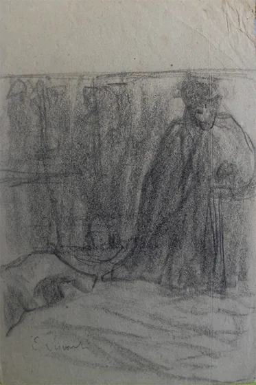 Esquisse pour le triptyque « Foyer »
