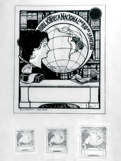Ex-libris de la Bibliothèque nationale