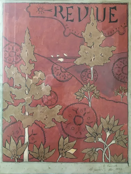Feuillage - Étude pour la couverture de la Revue
