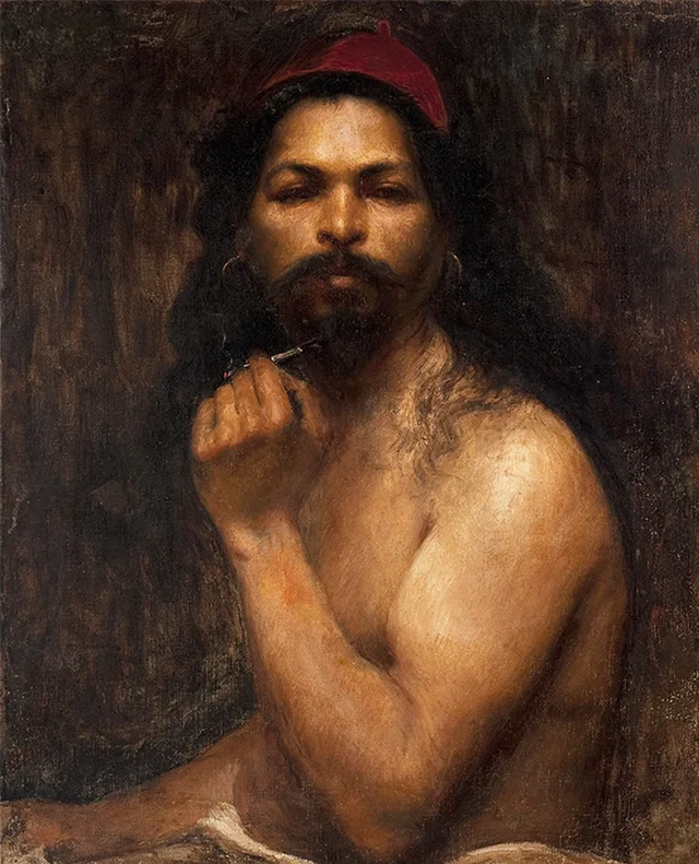 Homem com gorro vermelho, Eliseu Visconti