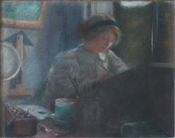 Intérieur de l'atelier d'Aline Lamy