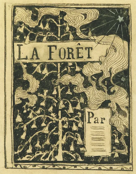 La Forêt - Étude pour une couverture de livre
