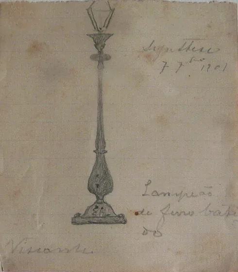 Lanterne en fer forgé