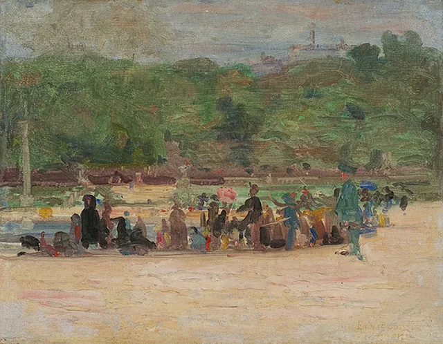 El jardín de Luxemburgo en París