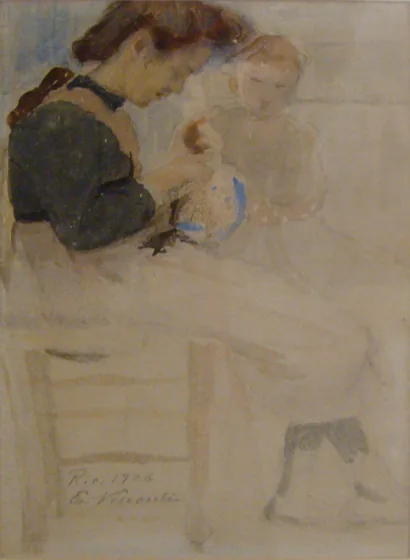 Fillette à la poupée