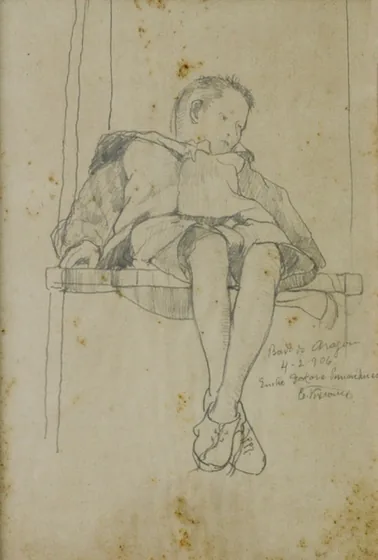 Garçon sur la chaise longue