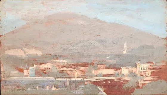 Colline avec des maisons