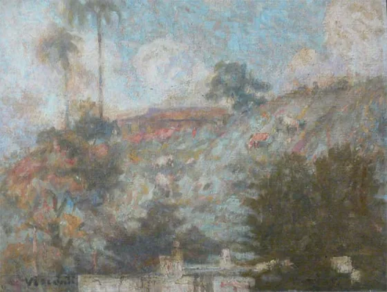 Morro de Santo Antônio avec des palmiers