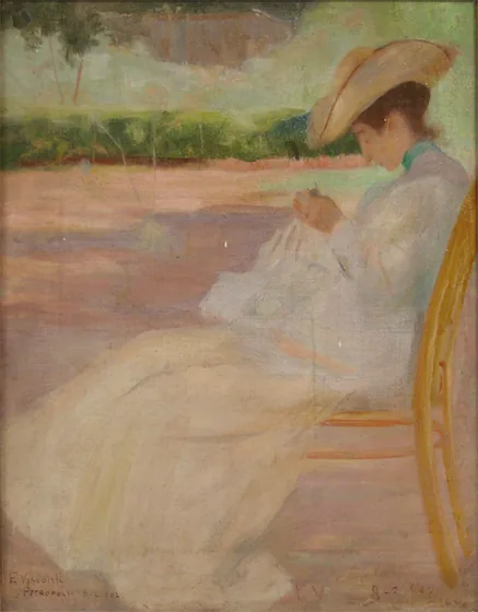 Femme dans un parc, Petrópolis