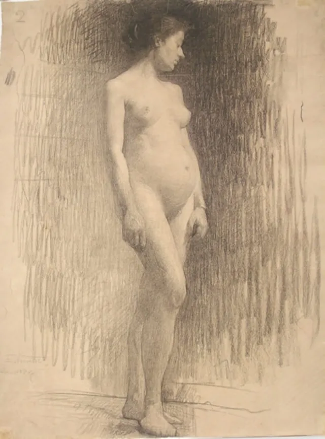 女性裸体像