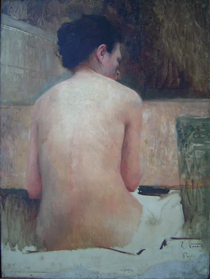 Nu féminin de dos