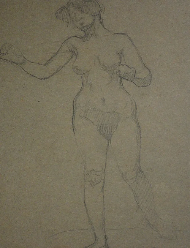 Desnudo femenino de pie