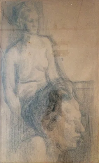 Nu féminin et tête