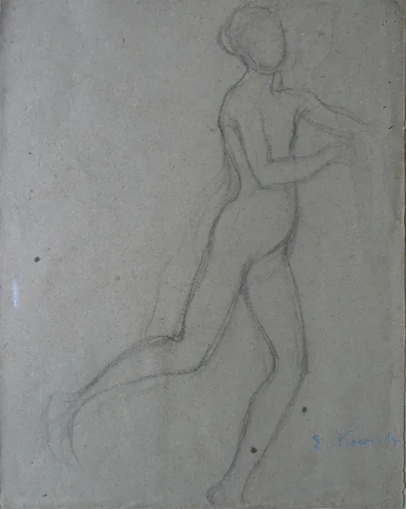 Nu féminin en mouvement