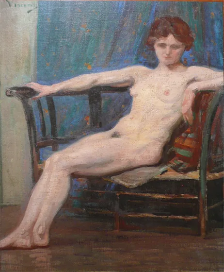Nu féminin allongé
