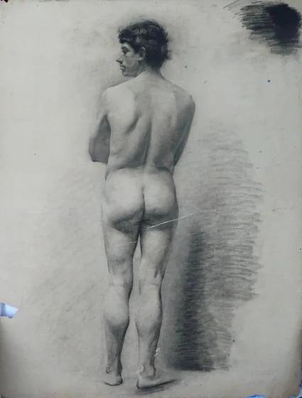 Nu masculin de dos