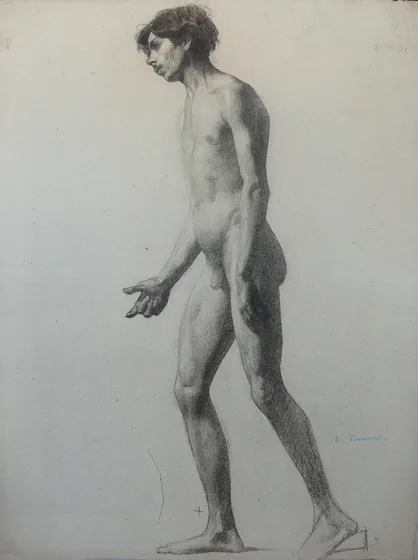 Nu masculin de côté
