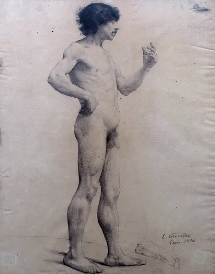 Nu masculin debout