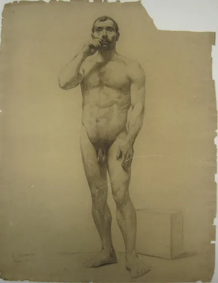 Nu masculin debout