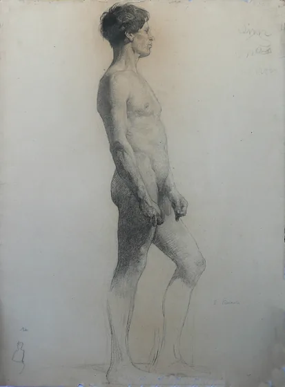 Nu masculin de profil
