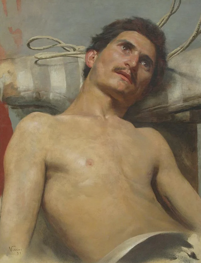 Desnudo masculino tumbado