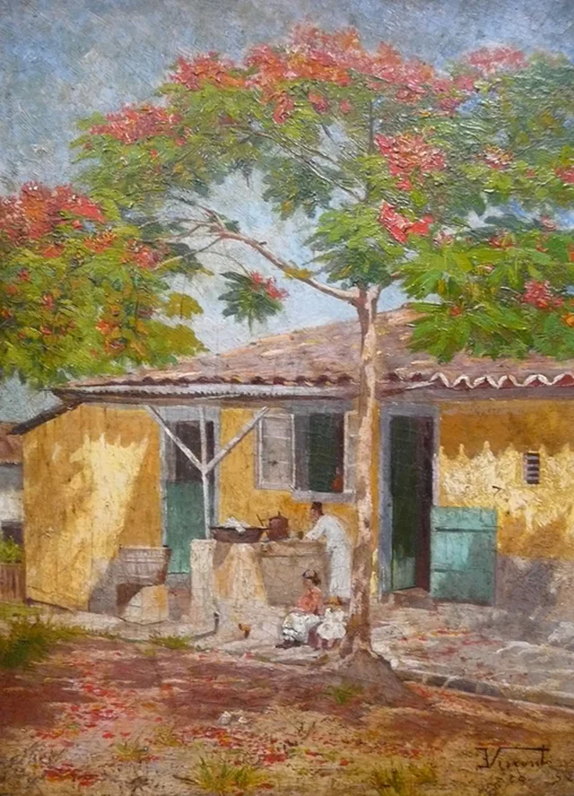 Paisaje con una casa