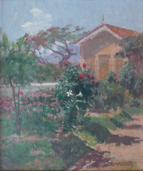 Paysage avec une maison