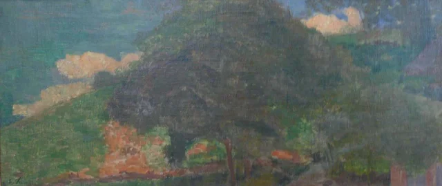 Paisaje con una colina
