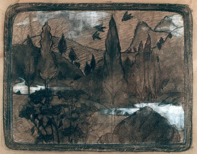 風景（寄木細工のための習作）
