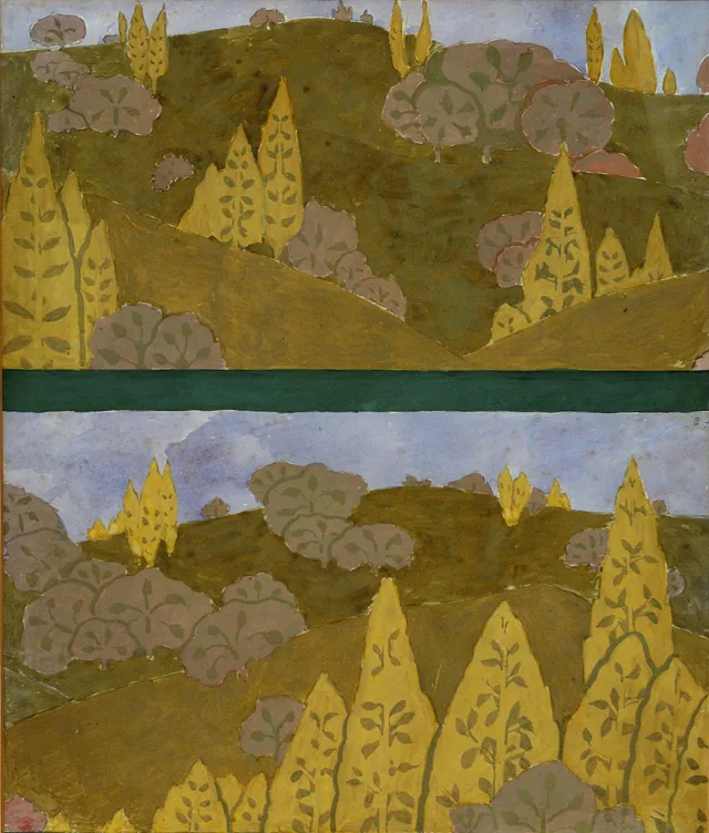 風景（寄木細工のための習作）
