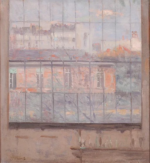 Paysage vu de l'atelier