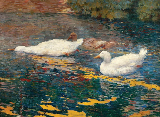 Patitos en el estanque