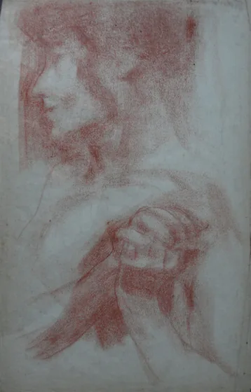 Profil et mains