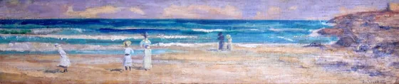Plage avec des figures