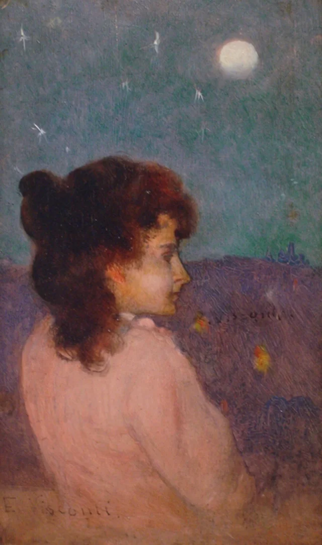 Retrato de moça de perfil, Eliseu Visconti