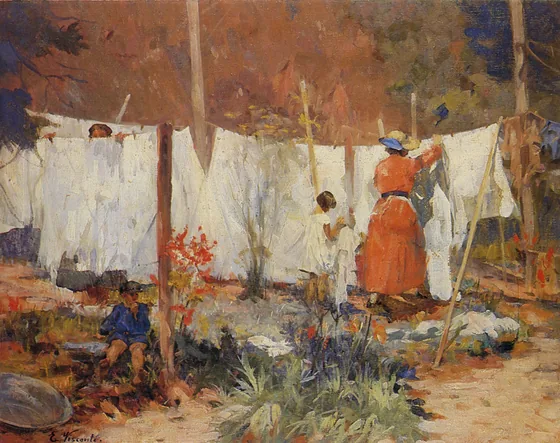 Linge étendu