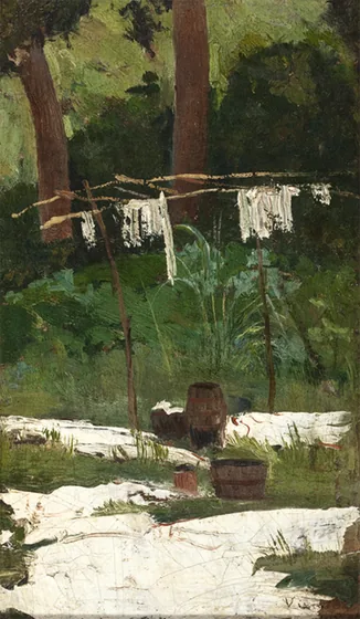 Linge sur la corde