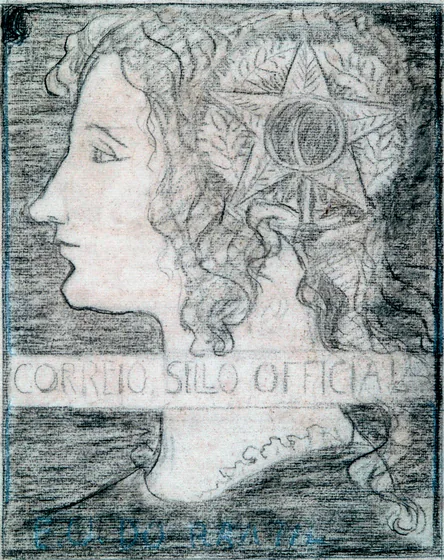 Timbre officiel « L'Union » - Étude pour un timbre de la série lauréate du concours des Postes de 1904