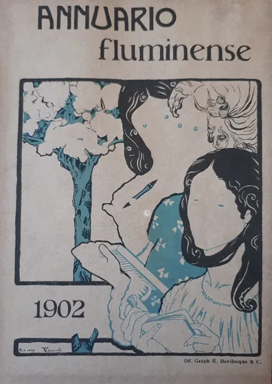 Trois figures féminines - Épreuve 3 pour la couverture de l'Annuário Fluminense 1902
