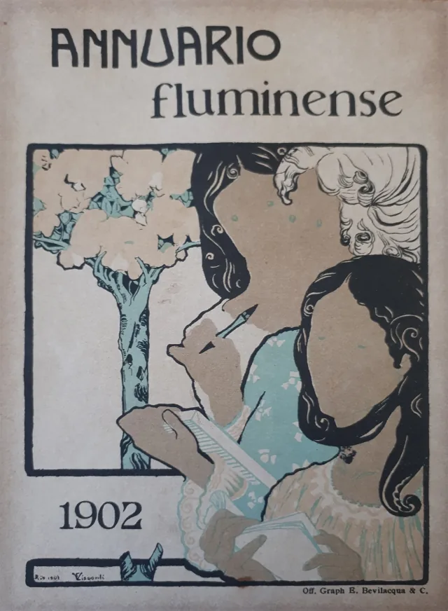 三人の女の姿（『アヌアリオ・フルミネンセ』1902年の表紙の校正刷り4）
