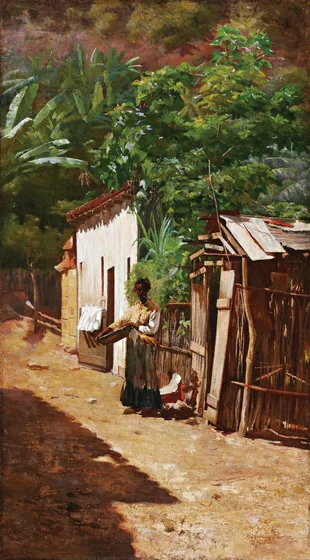 Une rue de la favela