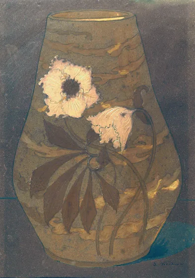 Vase de fleurs - Étude pour un vase en porcelaine