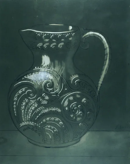 Vase en cristal ou en verre - Étude pour un vase